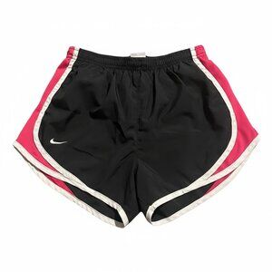 Nike Women's Black and Pink Athletic Shorts - size small